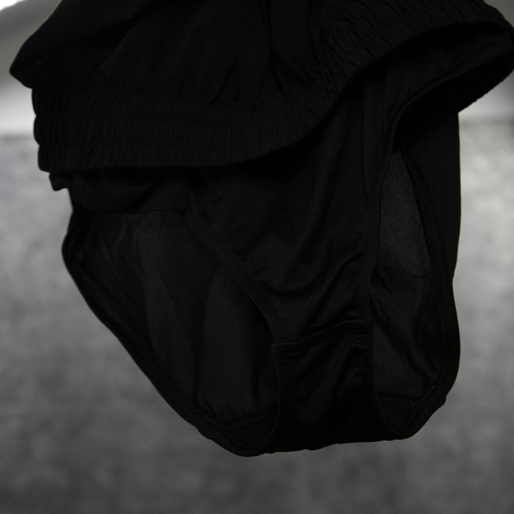 Athleta Shorts Womens Small Black Mesh Racer Run 4" Lined Running Zip Pocket - Picture 8 of 10